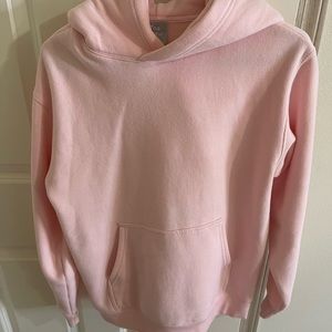 Aritzia TNA Cozy AF Fleece Hoodie, Primrose Pink, Size S